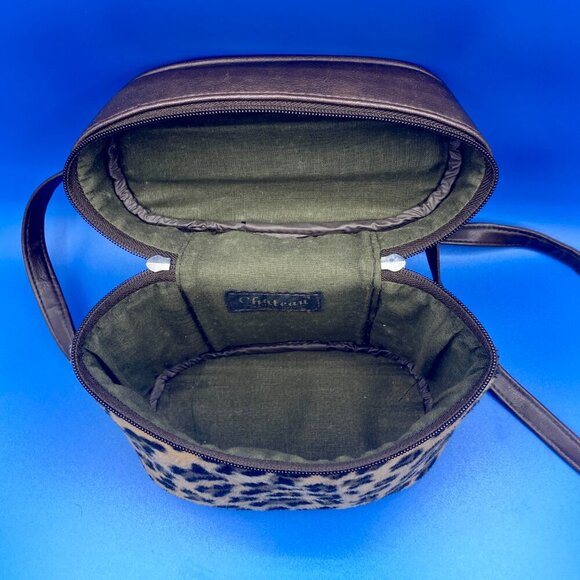 CHATEAU Bucket Bag Handheld Shoulder Crossbody Bag Leopard Print Faux Leather - Picture 8 of 8